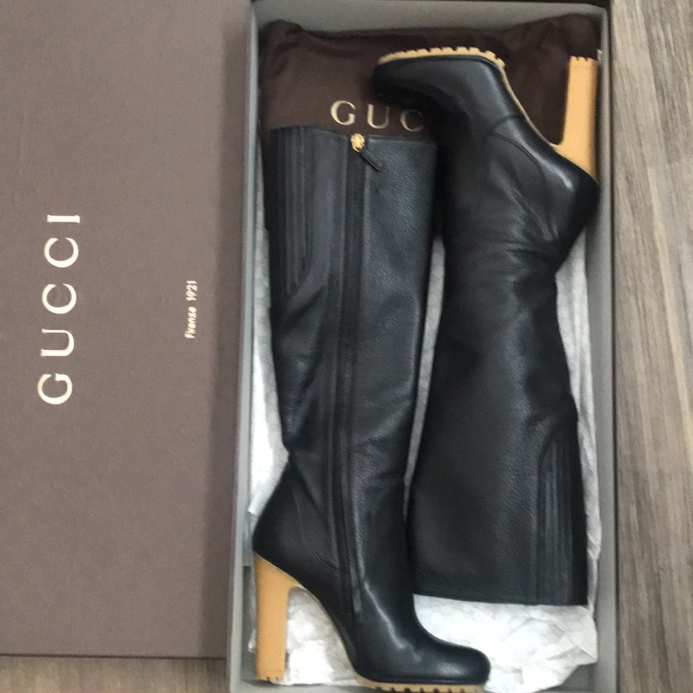 Gucci Edith knee high boot, size 37 - Picture 2 of 14